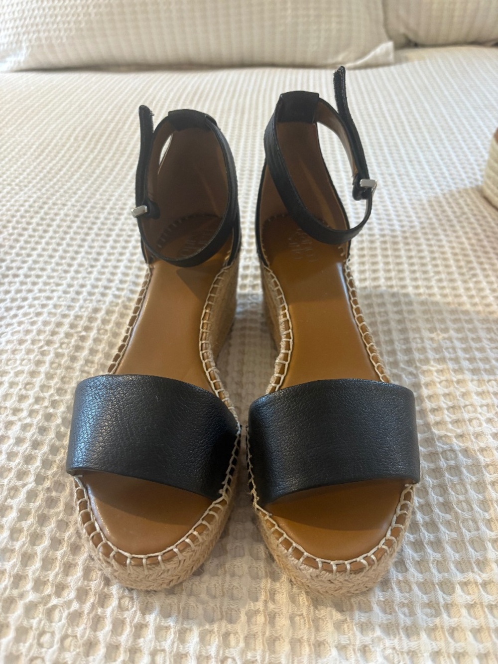 Black Wedge Heels
